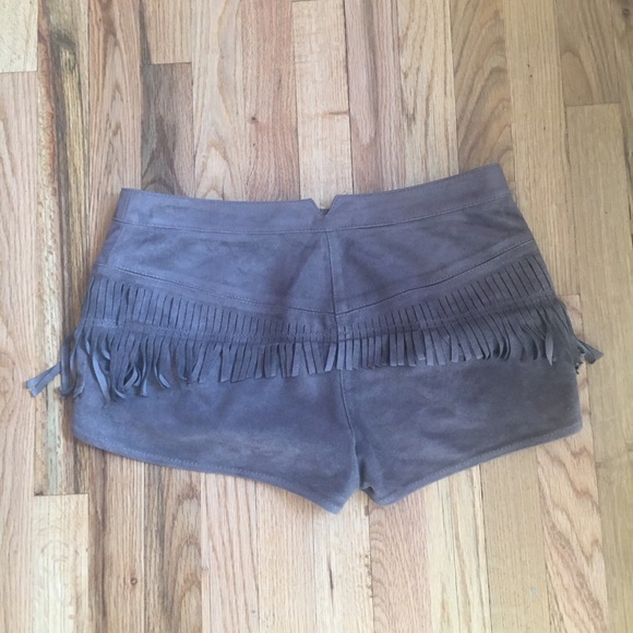 Faux-Suede Shorts - Picture 2 of 3